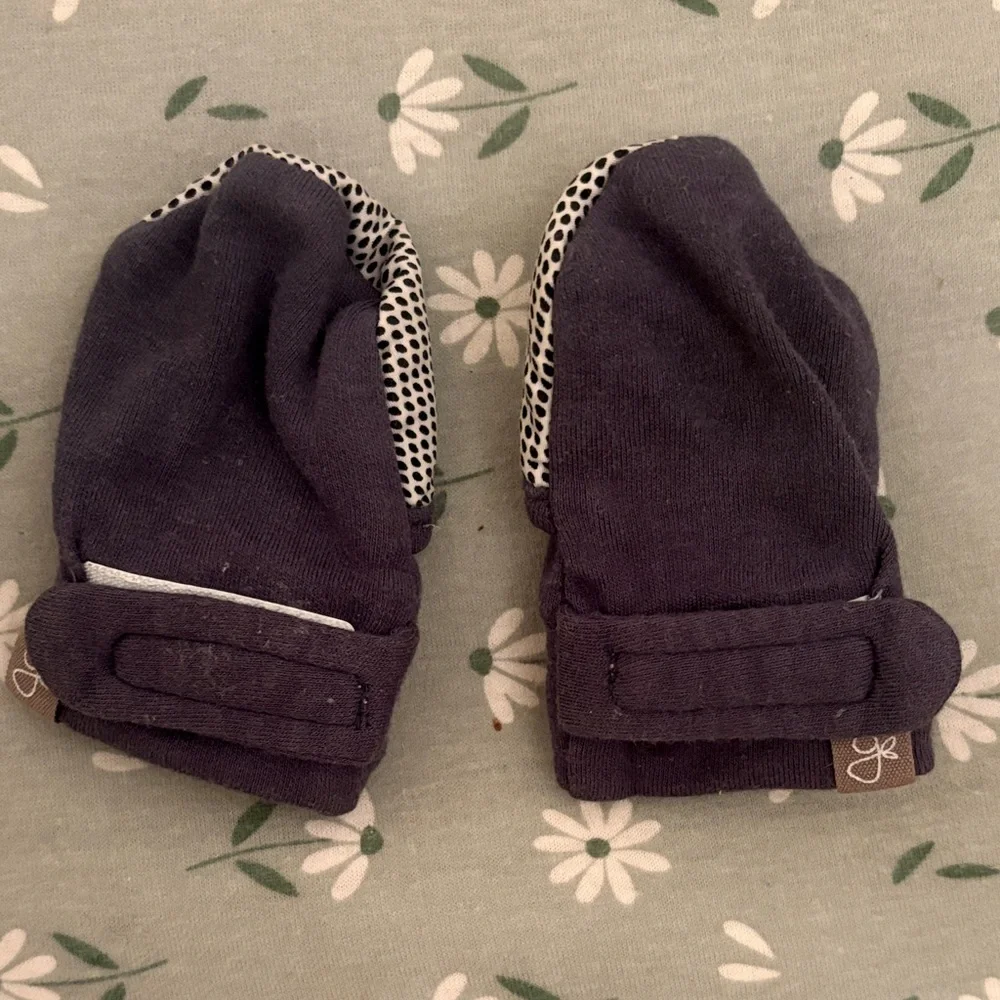 Navy Baby Mittens